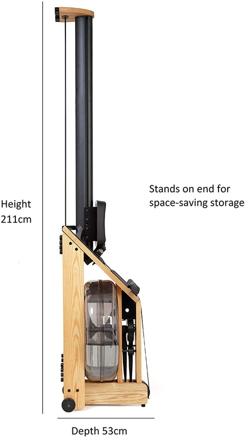 Storage dimensions for WaterRower A1 Home Rowing Machin