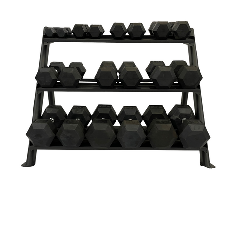 Rubber Hex Dumbbell - Sets and Singles