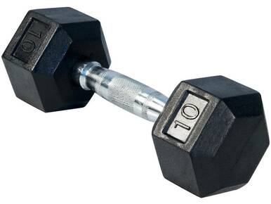 Rubber Hex Dumbbell - Sets and Singles