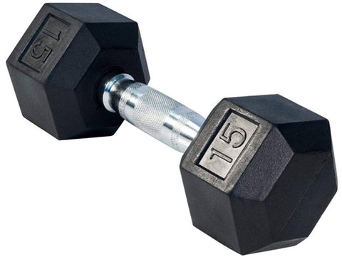 Rubber Hex Dumbbell - Sets and Singles