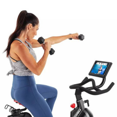 Proform Sport CX Stationary Exercise Bike with 3-Lb. Dumbbells